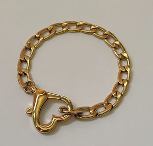 Saiba Heart Clasp Bracelet - 18K PVD Gold Plating|1469