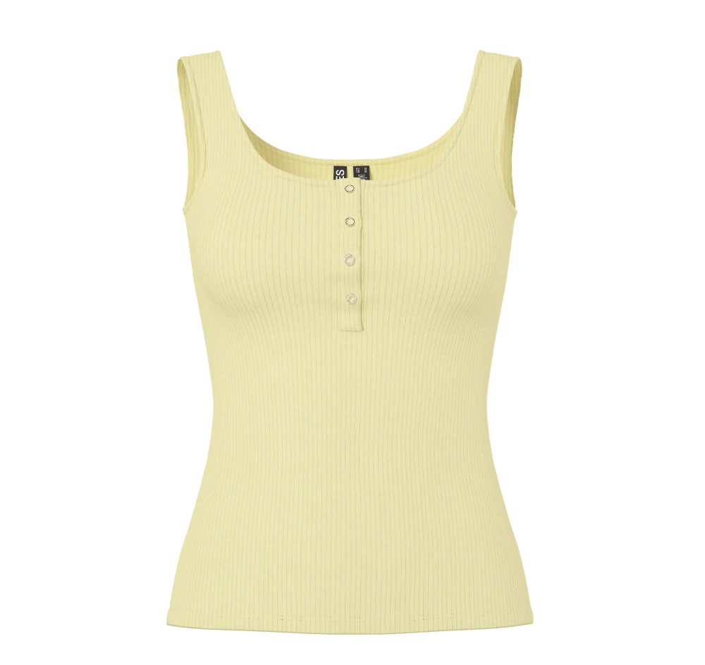 Pieces Ribbed Butter Tank|2556