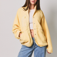 Le Lis - Oversized Sherpa Fleece Snap Front Pocket Jacket|3681