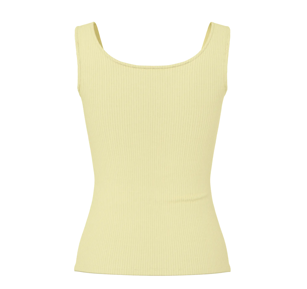 Pieces Ribbed Butter Tank|2555