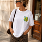 Limoncello Front and Back Print Cream T-Shirt|1686