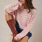 Sunday Edition - Boat Neck Stripe Sweater|7