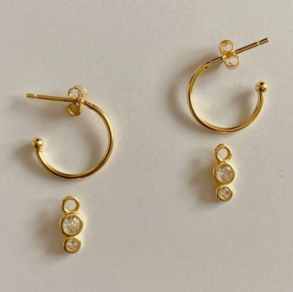 Elise Earrings- Spheres - 18K PVD Gold Plating|1640