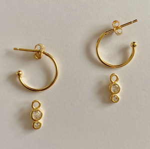 Elise Earrings- Spheres - 18K PVD Gold Plating|1640