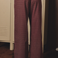 Le Lis - Mid Rise Wide Long Check Pants|137