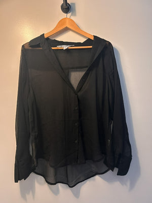 Old Navy Mesh Button Up - L|3342