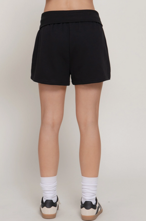 Active Basic - Fold Over Waist Band Sweat Shorts|308