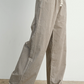 Buttermelon - Loose-Fit Adjustable Tie-Front Pants|215