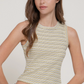 Active Basic - Striped Textured Knit Top|428