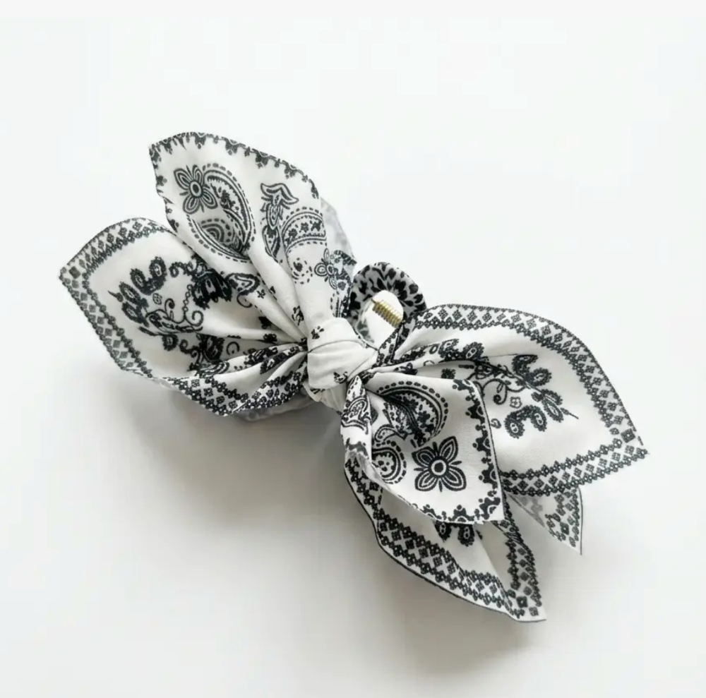 Lady June - Boho Paisley Hair Bow Scrunchie|1795