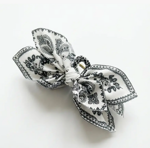Lady June - Boho Paisley Hair Bow Scrunchie|1795