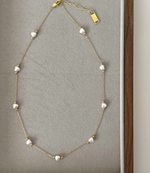 Pearl Heart Necklace -|2177