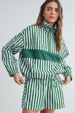Buttermelon - Drawstring Turtleneck Jacket|195