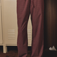 Le Lis - Mid Rise Wide Long Check Pants|134