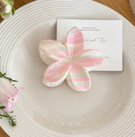 Lady June - Flower Petal Stripe Claw Clip|1811