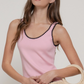 Active Basic - Embroidered Sweater Knit Top|441