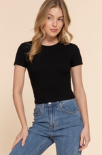 Active Basic - Short Sleeve Rib Top|385