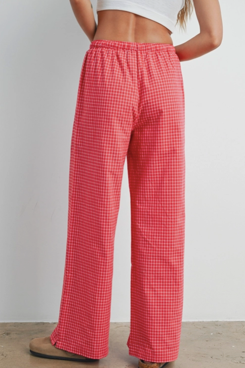 Buttermelon - Drawstring Check Pants|192