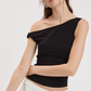 Sky To Moon - Asymmetric One-Shoulder Top|459