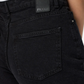 Pieces - Black Wash Wide Leg Jeans|2991