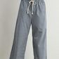 Buttermelon - Loose-Fit Adjustable Tie-Front Pants|220