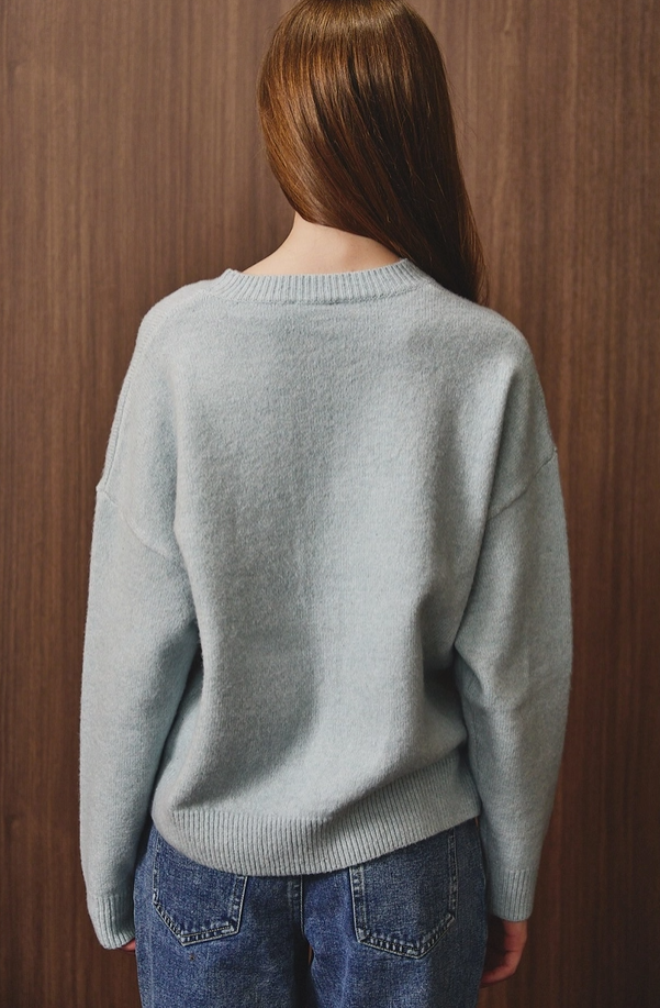 Le Lis - Horse Graphic Knit Crew Neck Sweater|3669
