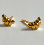 Croissant Studs 18k gold plated|2071