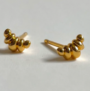 Croissant Studs 18k gold plated|2071