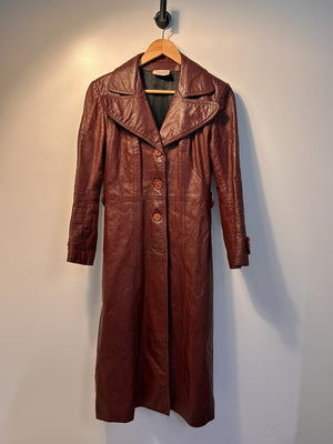 Leather Trench Coat - 7/8|2679