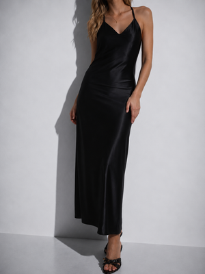 Gilli - Black Dress With Back Tie