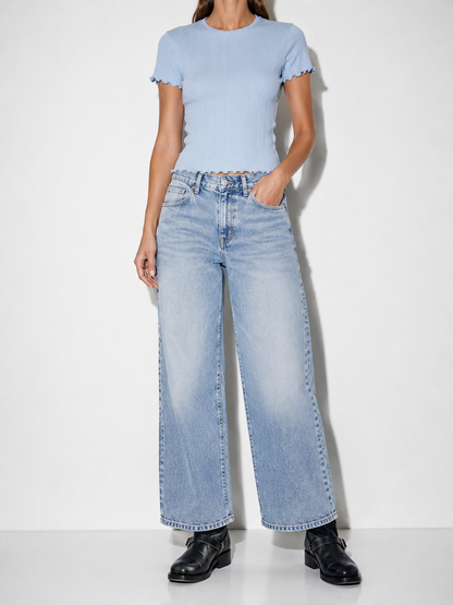 Pieces - Pointelle Tee