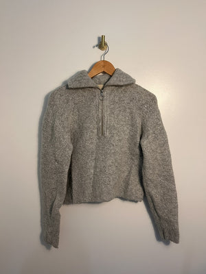 Wilfred Quarter-Zip Knit Sweater Medium|2207