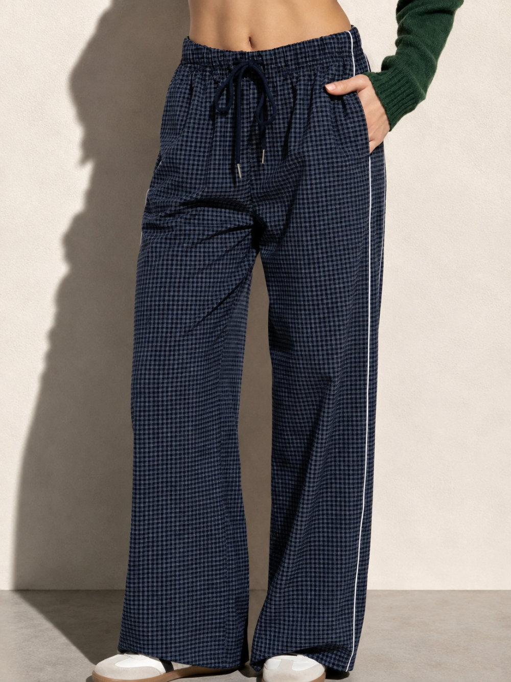 Active Basic - Checkered Woven Pants|1536