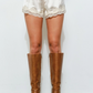 Pretty Garbage - Isla Lace Trim Satin Shorts|169