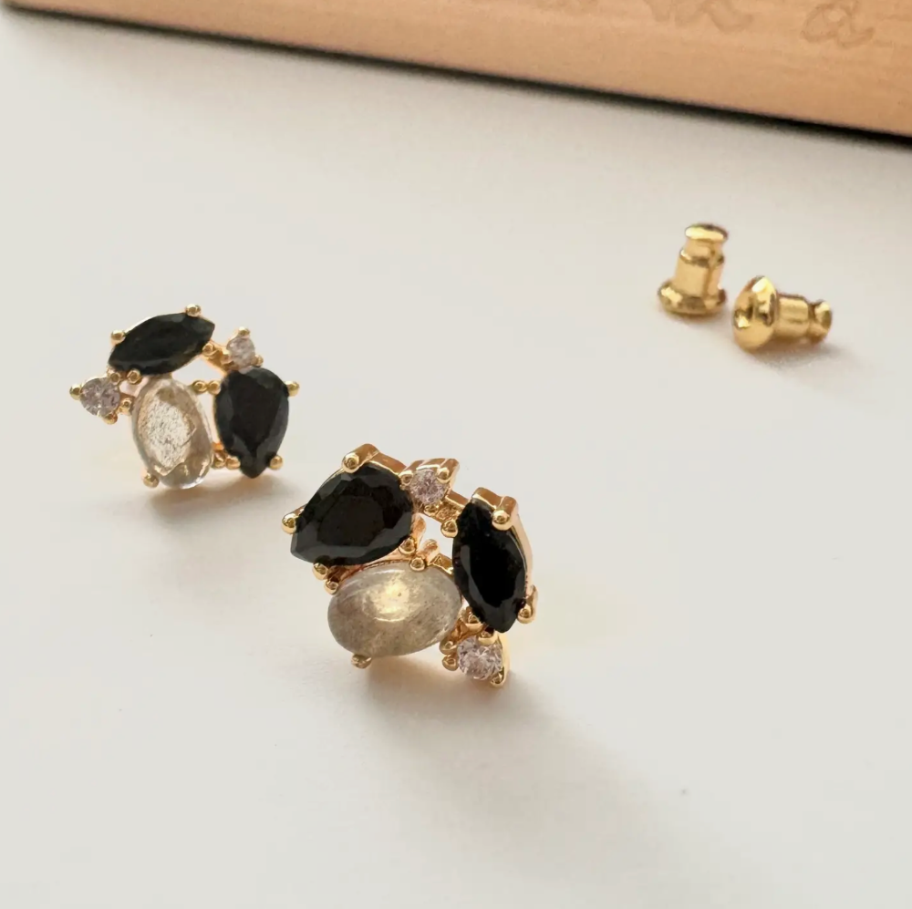 Aurora Cluster Studs - 18K PVD Gold Plating|1611