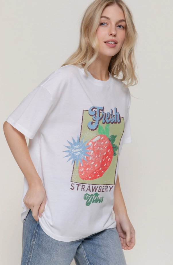 Active Basic - Short Sleeve Strawberry Tee|395